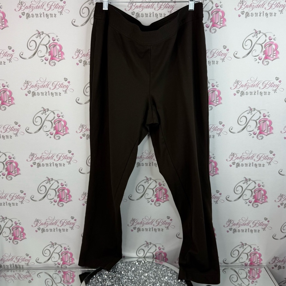 INC International Concepts pants bottoms dark rich Chocolate Brown
